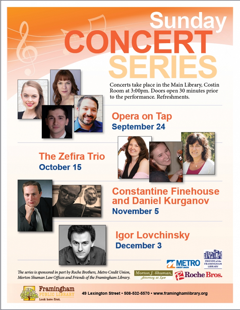 Sunday Concert Series: The Zefira Trio thumbnail Photo