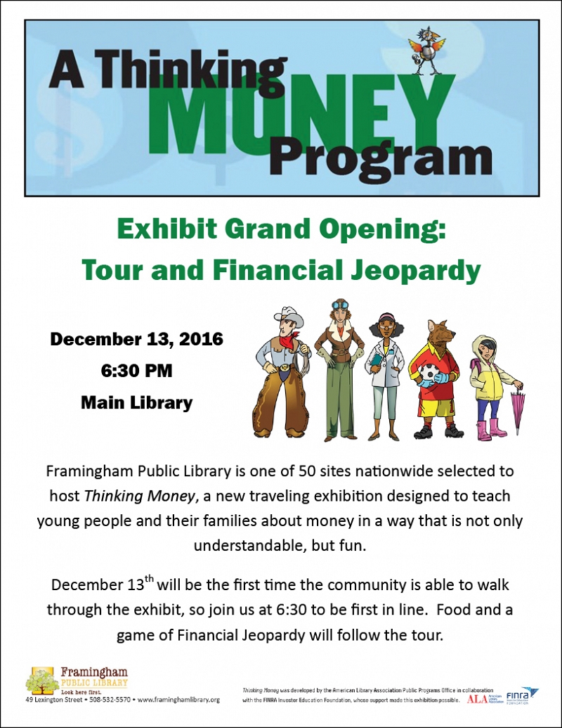 Thinking Money: Exhibit Grand Opening, Tour, and Financial Jeopardy thumbnail Photo