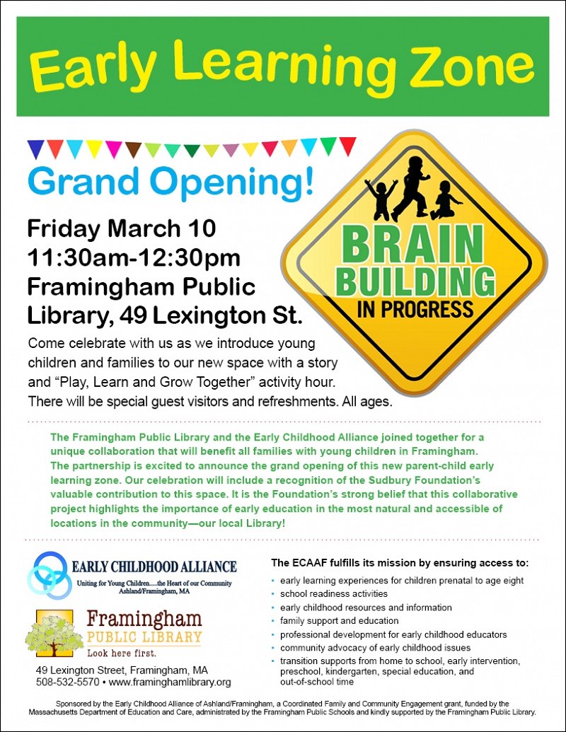 Early Learning Zone: Grand Opening! thumbnail Photo