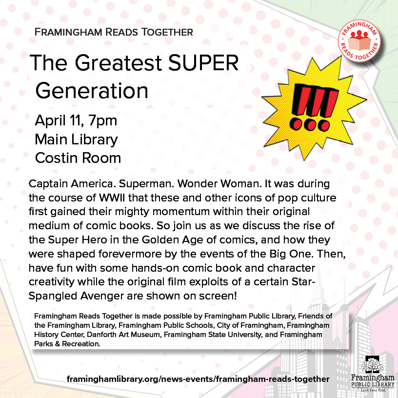 Framingham Reads Together: The Greatest SUPER Generation thumbnail Photo