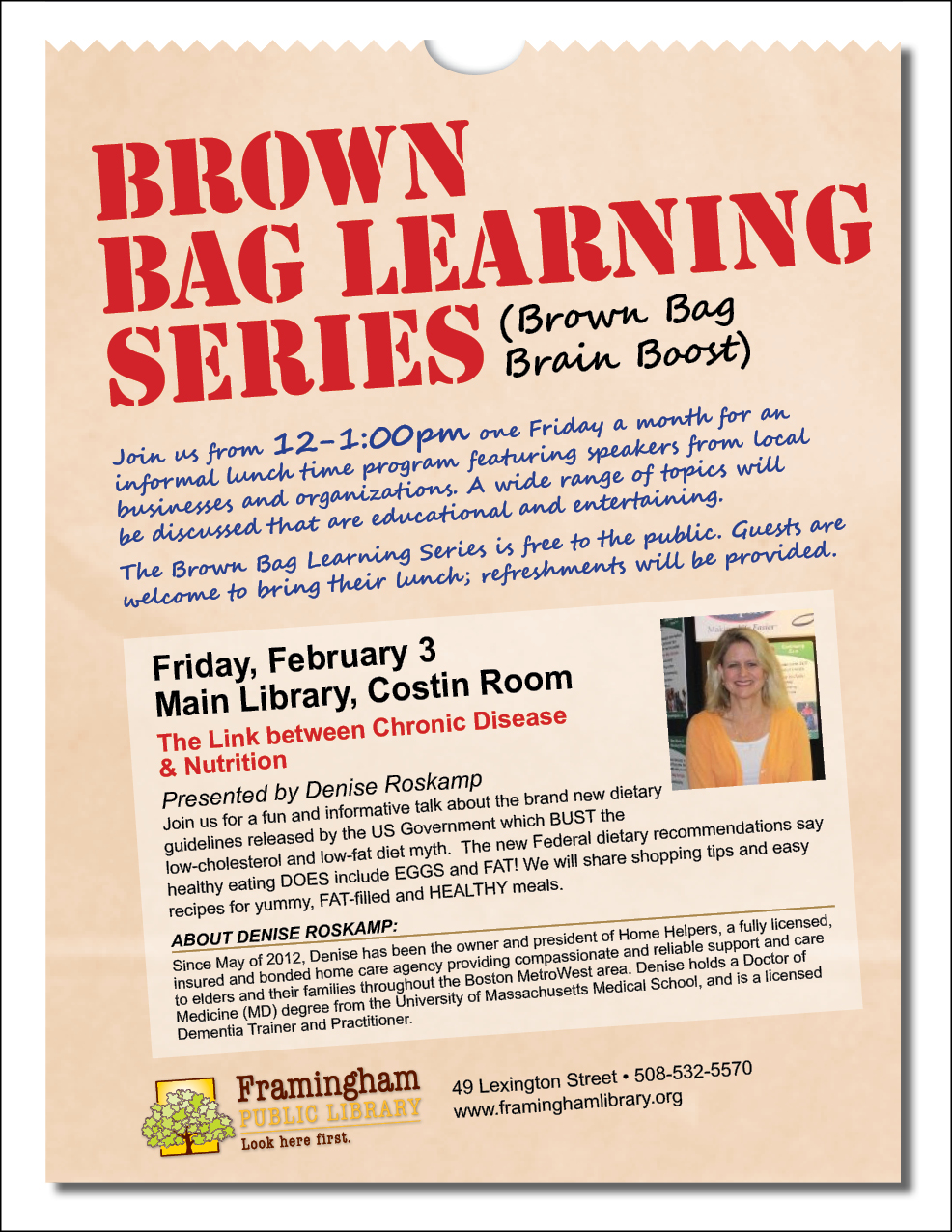 Brown Bag Learning Series: The Link between Chronic Disease & Nutrition thumbnail Photo