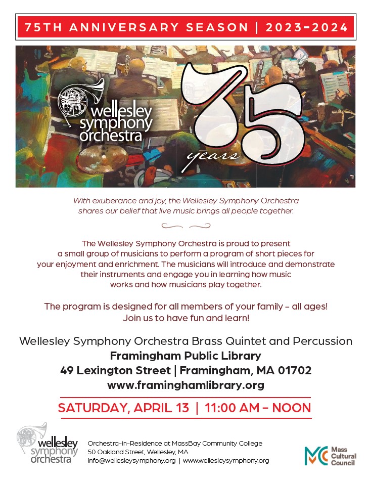Wellesley Symphony: A Family Concert Experience thumbnail Photo