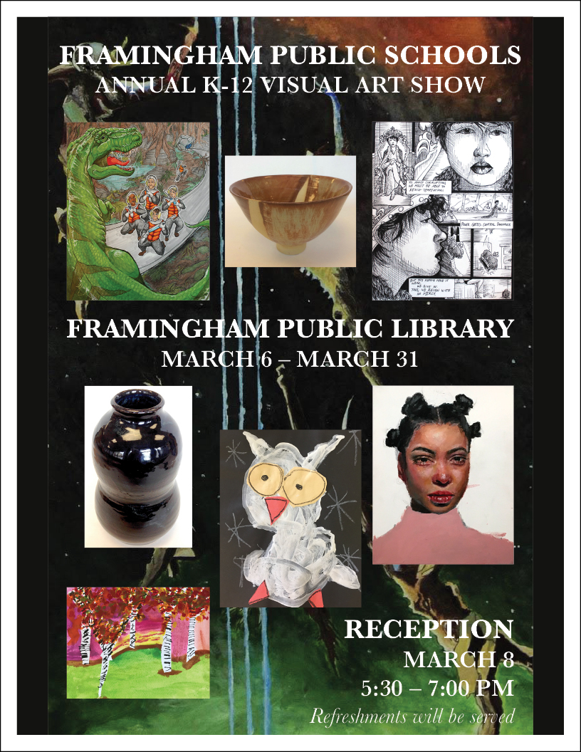 Reception for Framingham Public Schools Visual Public Art Show thumbnail Photo