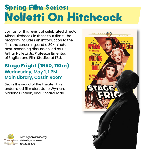 Nolletti on Hitchcock: Stage Fright (NR, 1950, 110m) thumbnail Photo