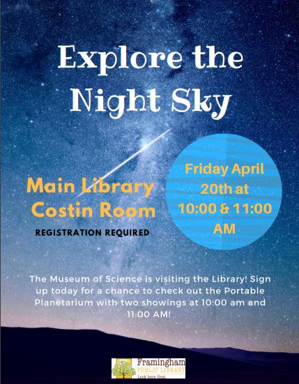 Vacation Week Museum of Science: Night Sky Presentation thumbnail Photo