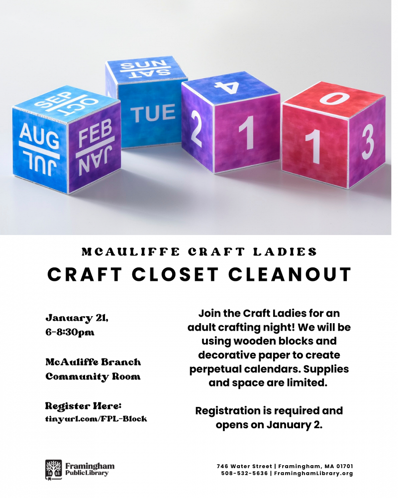 Craft Ladies: Wooden Block Perpetual Calendars thumbnail Photo