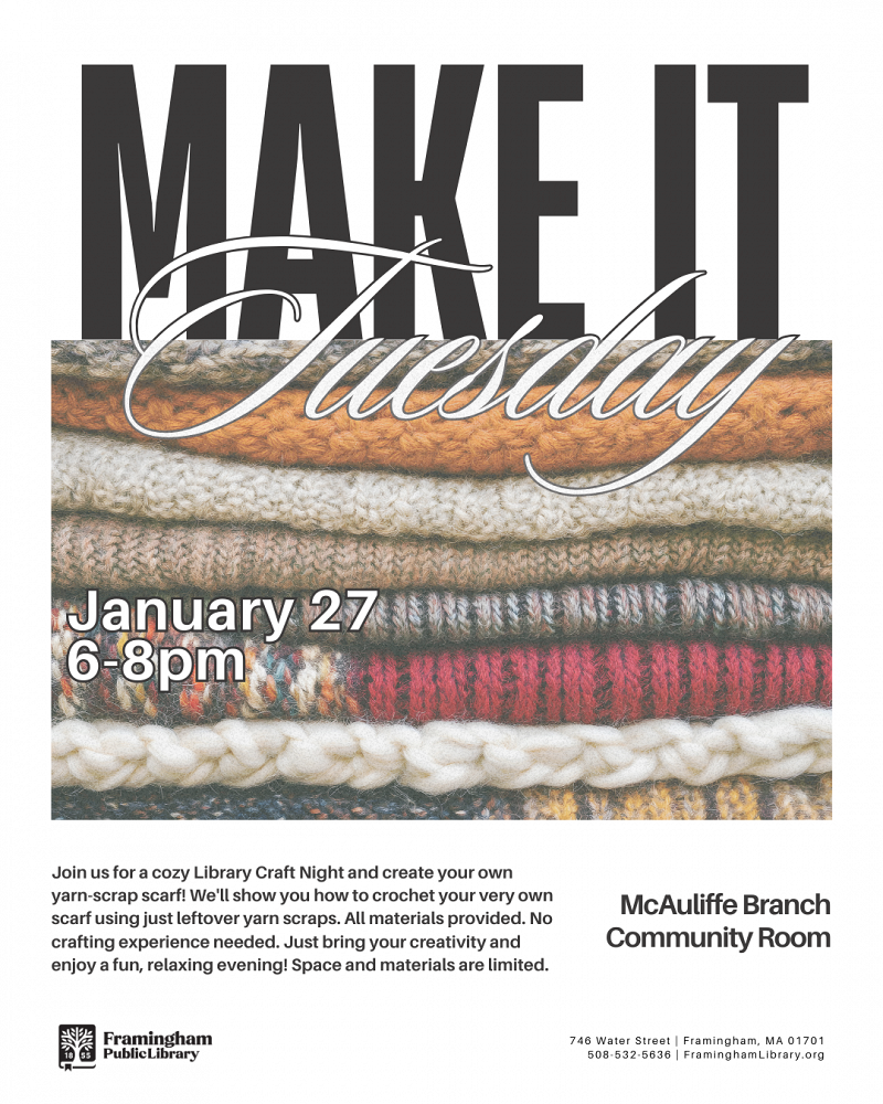 Make It Tuesday: Yarn Scrap Scarves thumbnail Photo