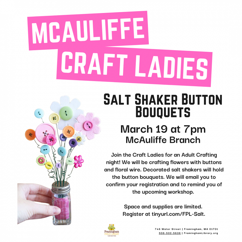 Craft Ladies: Salt Shaker Button Bouquets thumbnail Photo