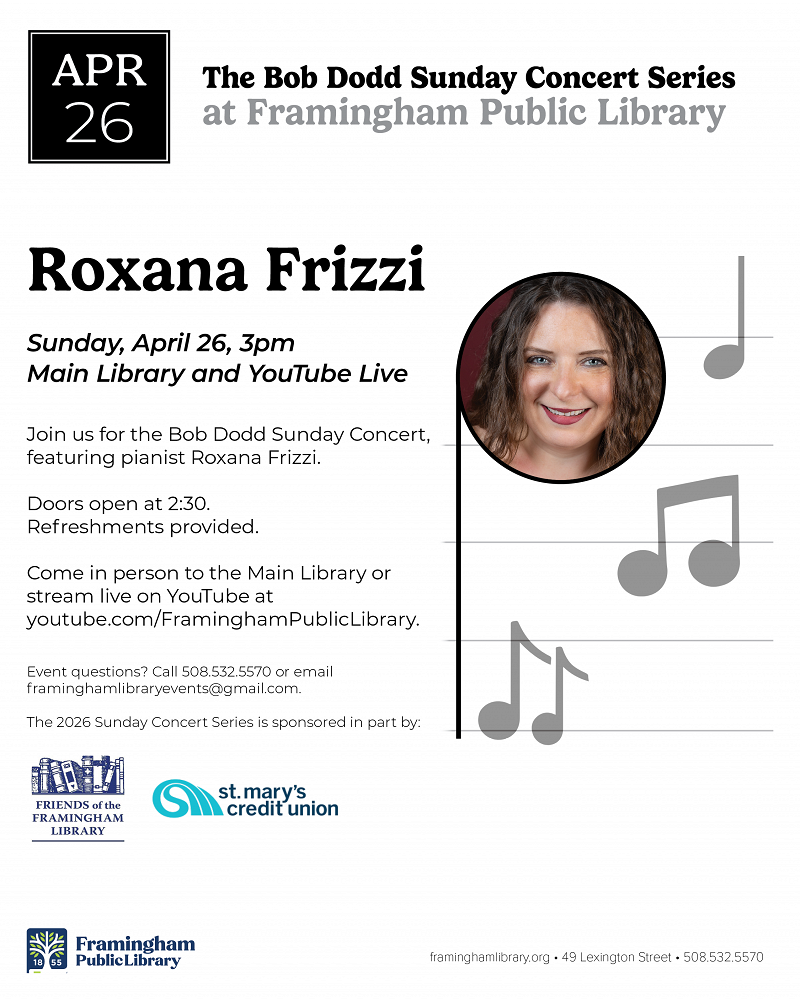 Bob Dodd Sunday Concert: Roxana Frizzi thumbnail Photo