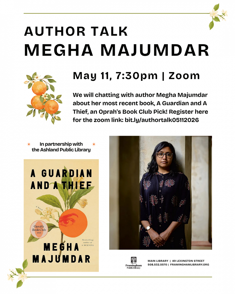 A Guardian and a Thief with Author Megha Majumdar thumbnail Photo
