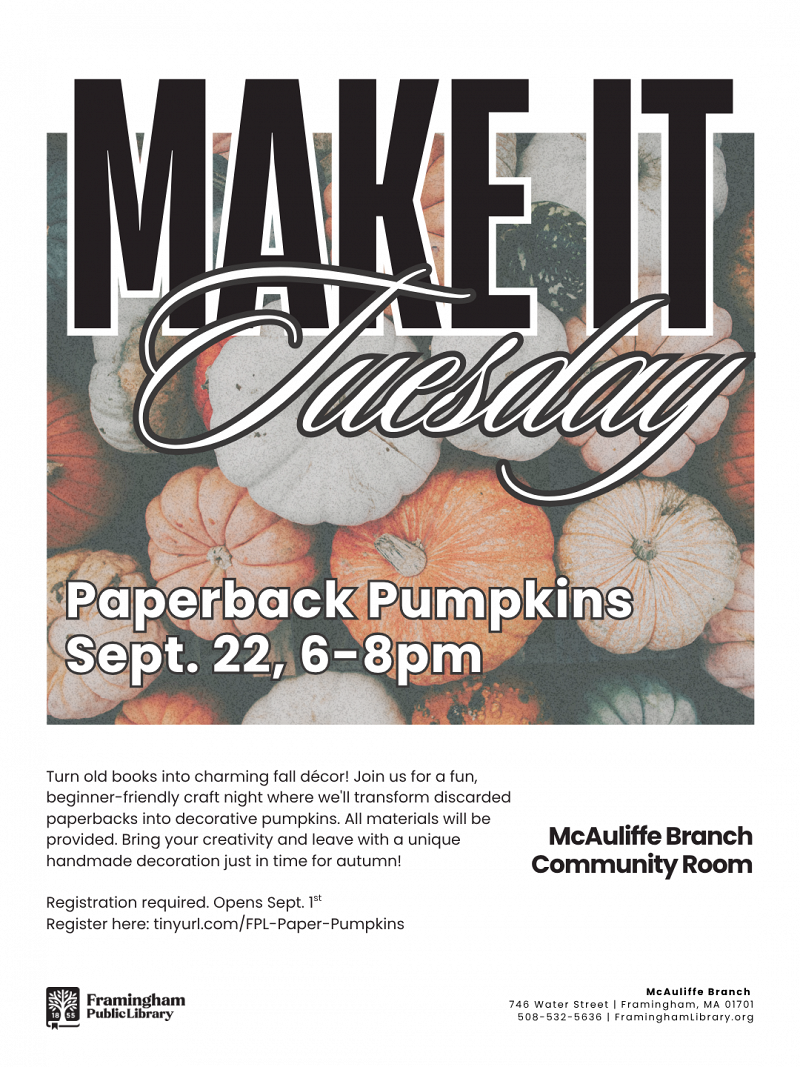 Make it Tuesday: Paperback Pumpkin thumbnail Photo