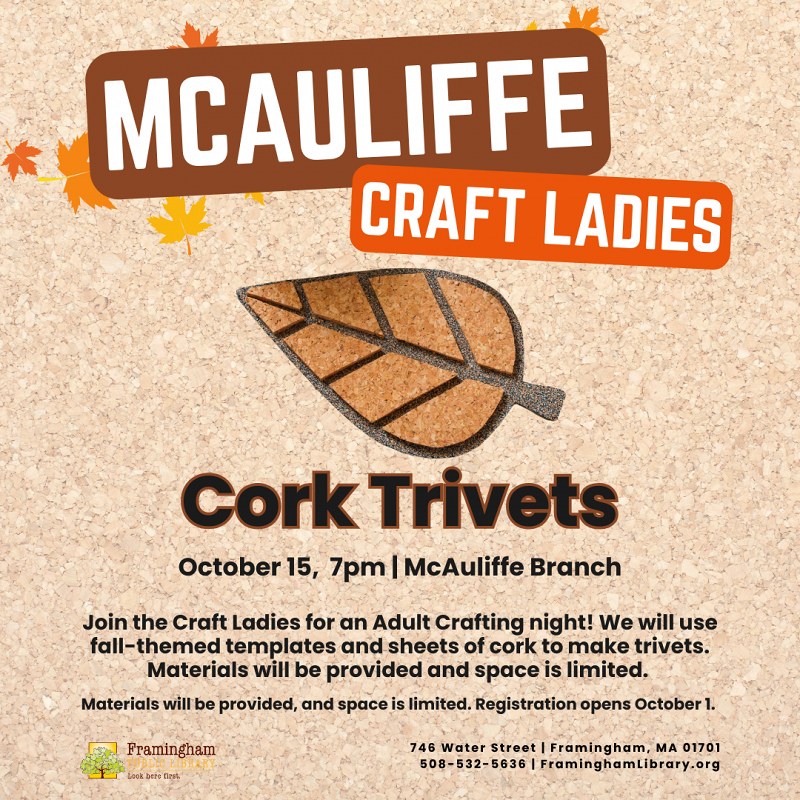 Craft Ladies: Cork Trivets thumbnail Photo