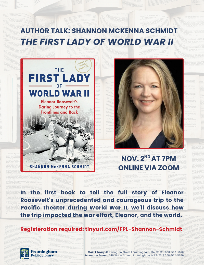 Author Talk: Shannon McKenna Schmidt Discusses The First Lady of World War II thumbnail Photo