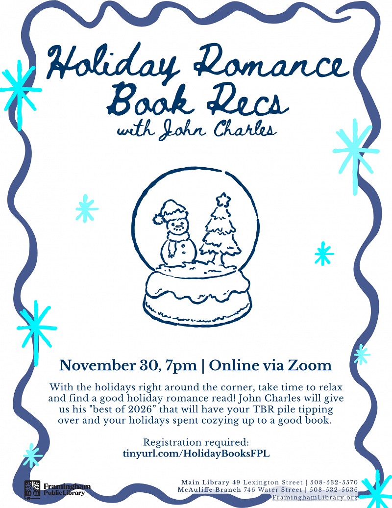 Holiday Romance Book Recommendations with Booklist Reviewer John Charles thumbnail Photo