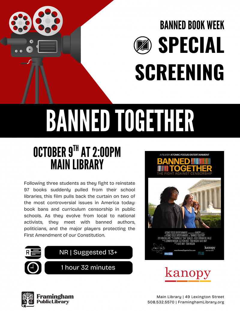Banned Book Week Special Screening: Banned Together thumbnail Photo