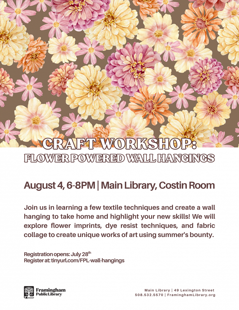 Craft Workshop: Flower Powered Wall Hangings thumbnail Photo