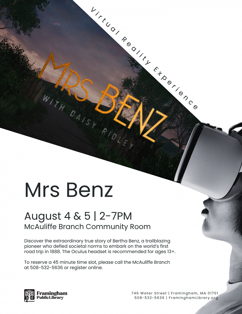 Virtual Reality: Mrs Benz with Daisy Ridley thumbnail Photo