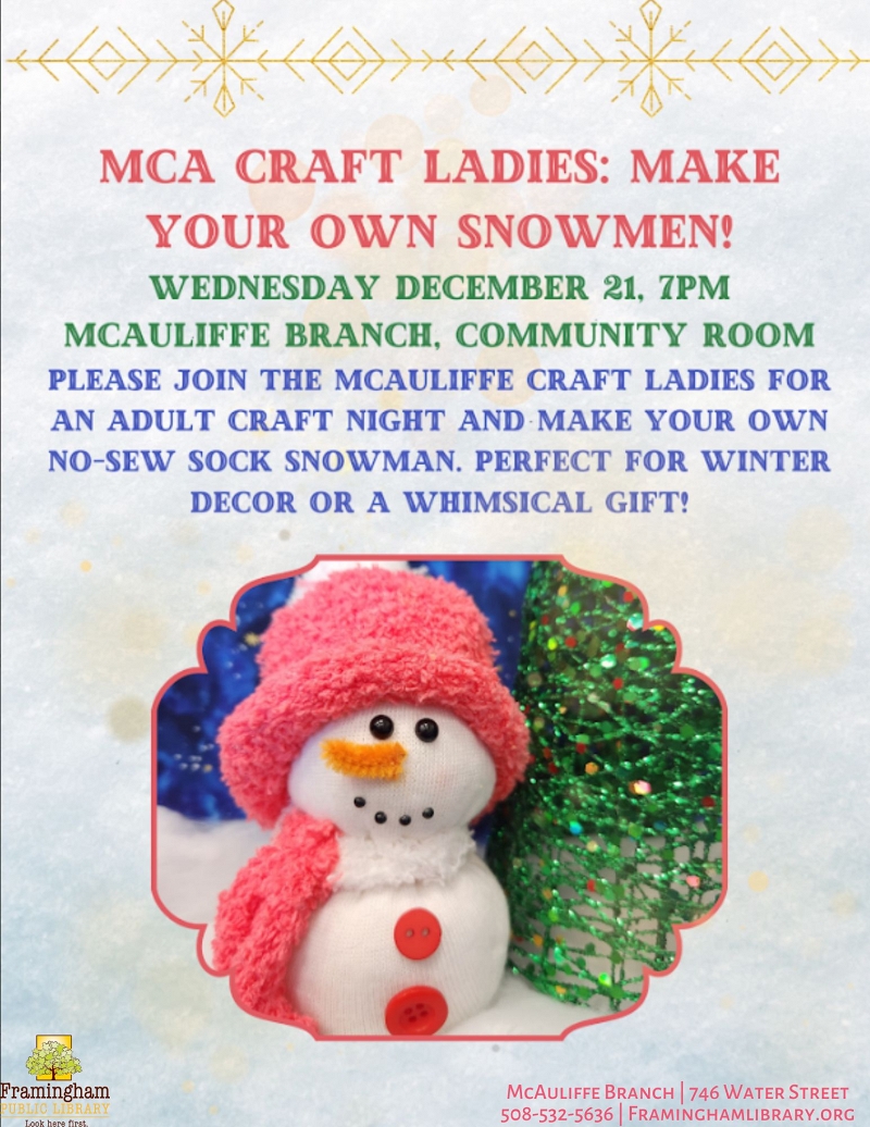 McAuliffe Craft Ladies: Sock Snowmen thumbnail Photo