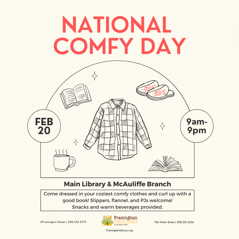 National Comfy Day at the Library thumbnail Photo