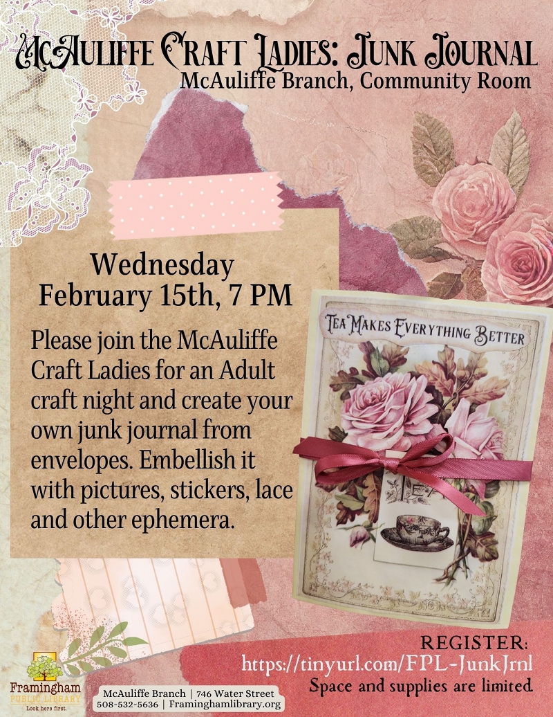 McAuliffe Craft Ladies: Junk Journals thumbnail Photo