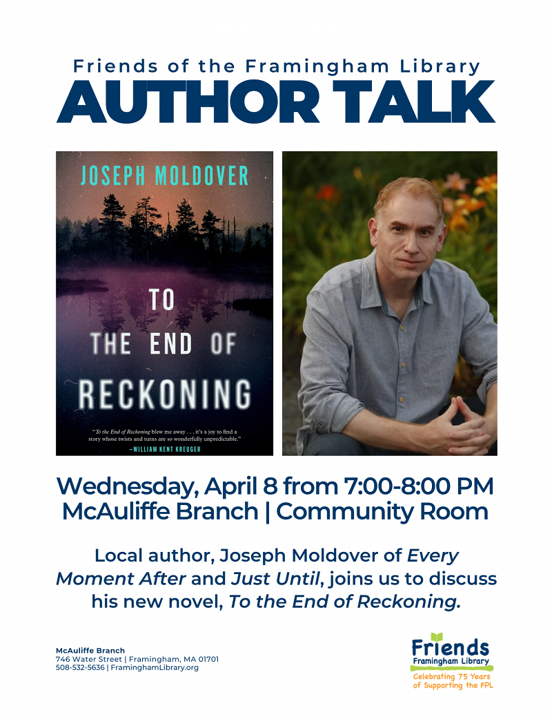 An Author Talk in Celebration of the Friends 75th—You’re Invited thumbnail Photo