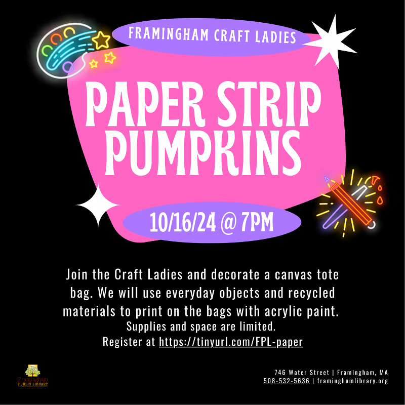 McAuliffe Craft Ladies: Paper Strip Pumpkins thumbnail Photo