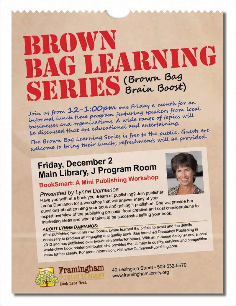 Brown Bag Learning Series: BookSmart- A Mini Publishing Workshop thumbnail Photo