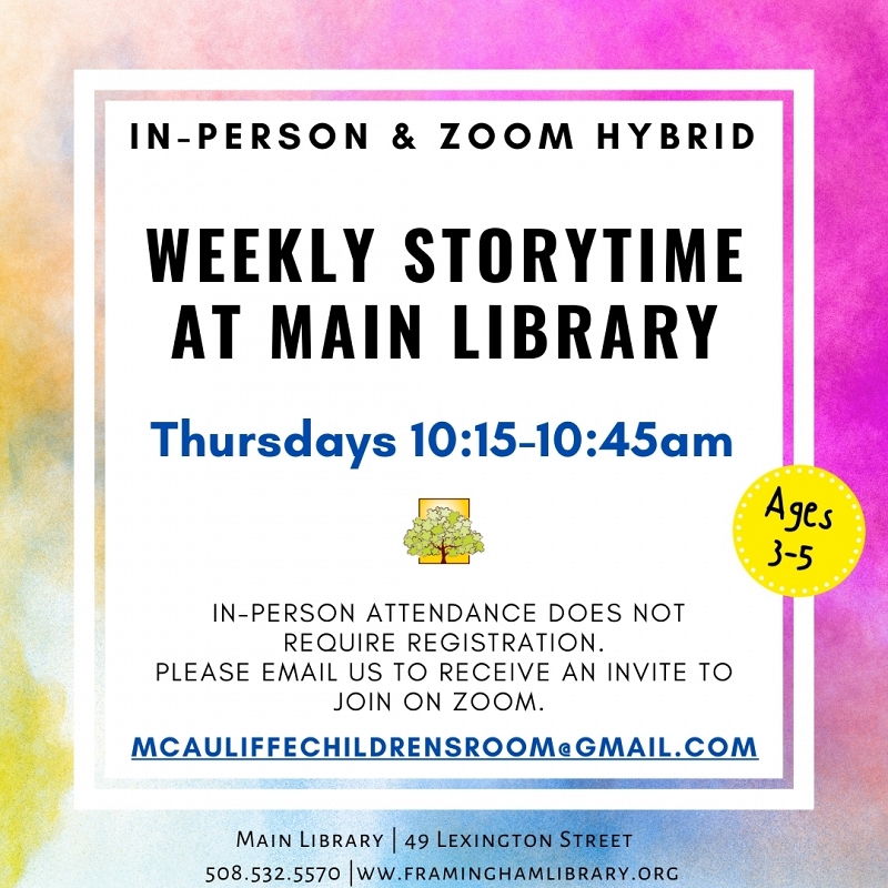 Thursday Storytime at Main Library thumbnail Photo