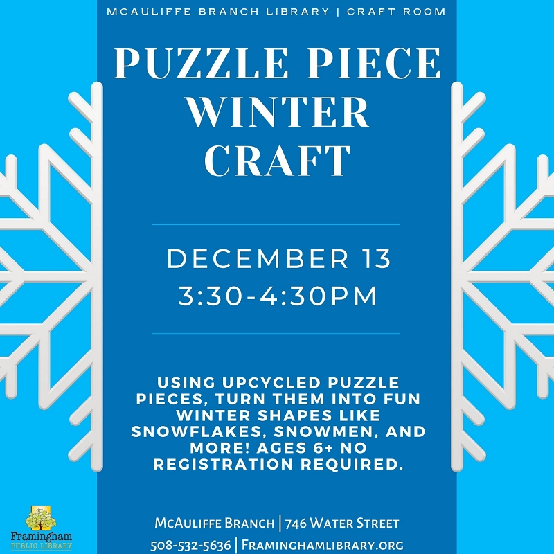Puzzle Piece Winter Craft thumbnail Photo