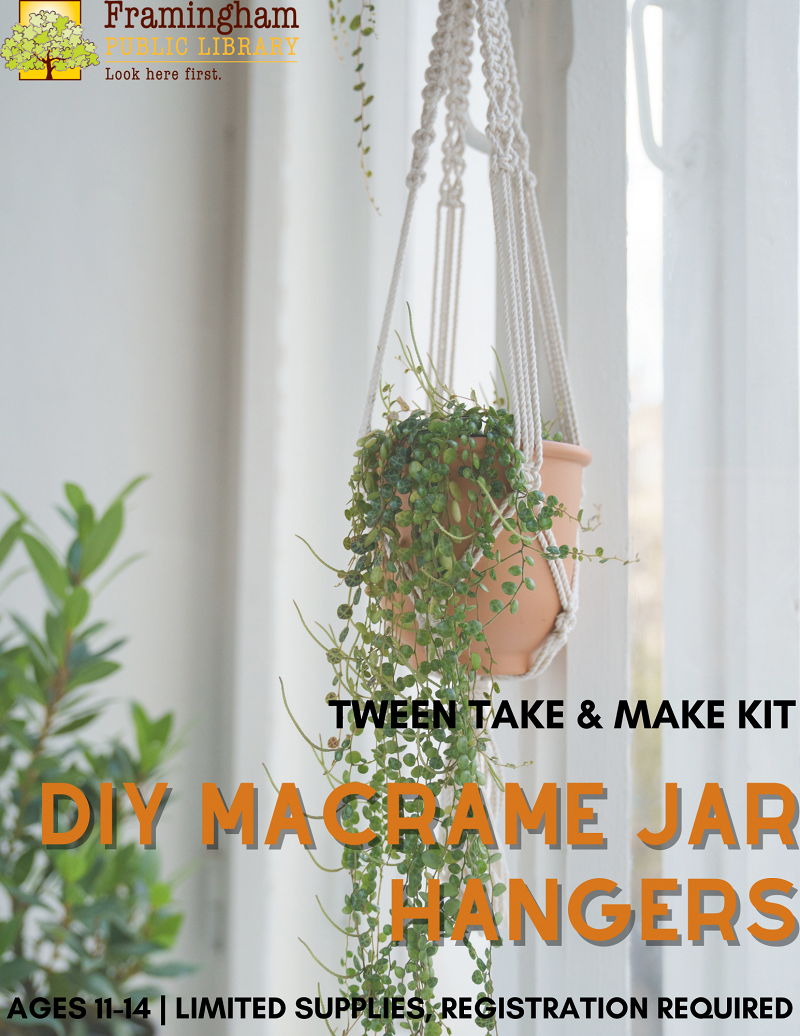 ALL KITS RESERVED: Tween Take & Make Kit: Macrame Jar Hangers thumbnail Photo