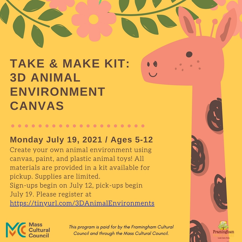 Take & Make Kit: 3D Animal Environment Canvas thumbnail Photo