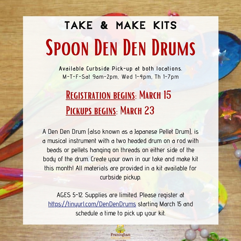 Take and Make Kit: Spoon Den Den Drums thumbnail Photo