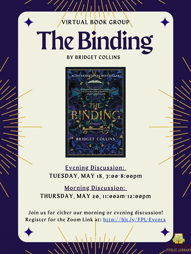 Book Discussion: “The Binding” by Bridget Collins thumbnail Photo