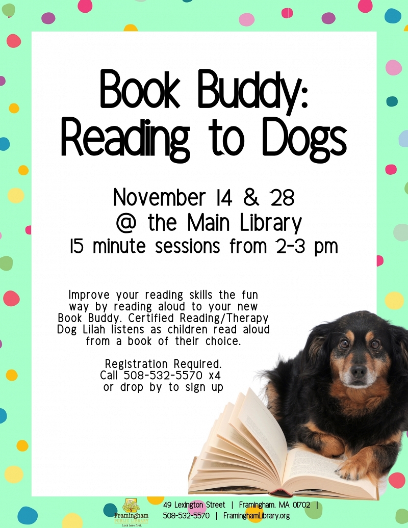Book Buddy: Reading to Dogs thumbnail Photo