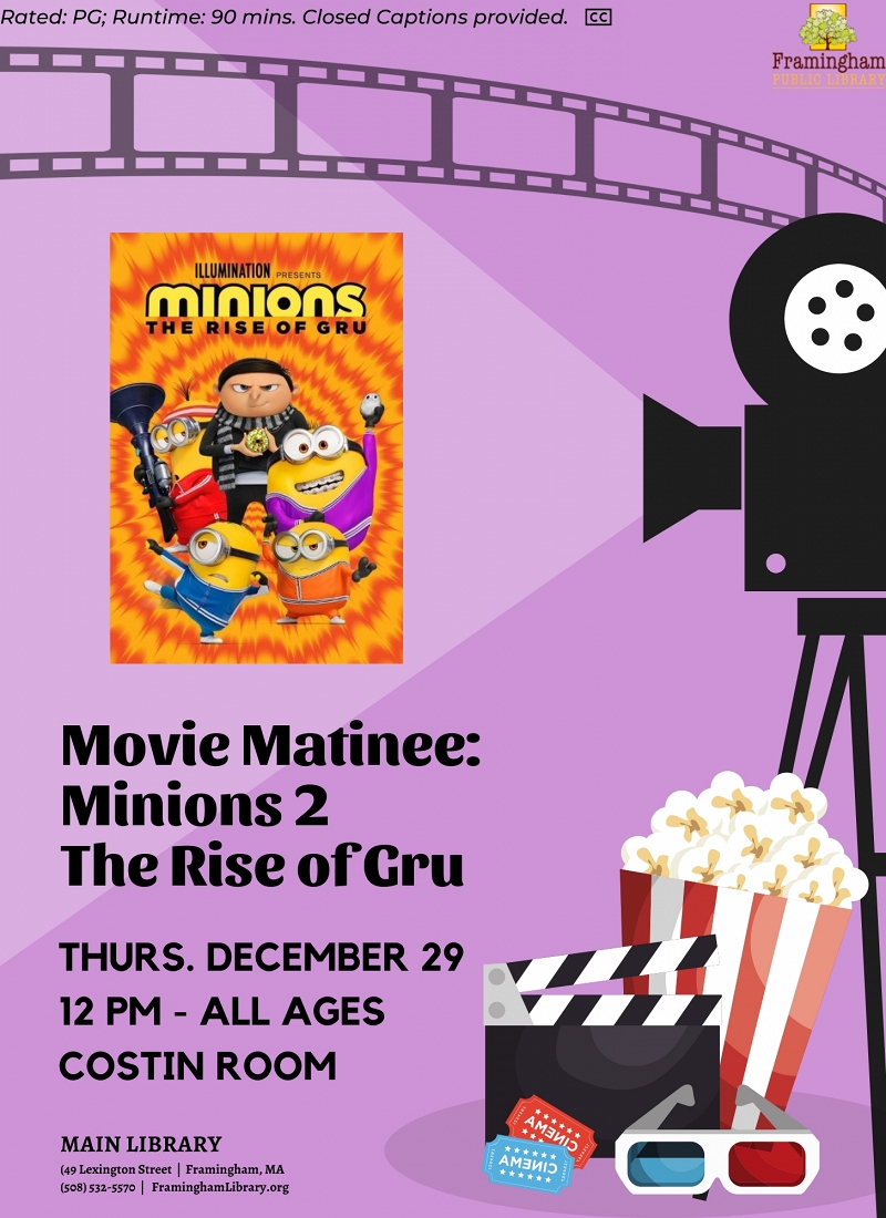 Movie Matinee: Minions Rise of Gru (2022) thumbnail Photo