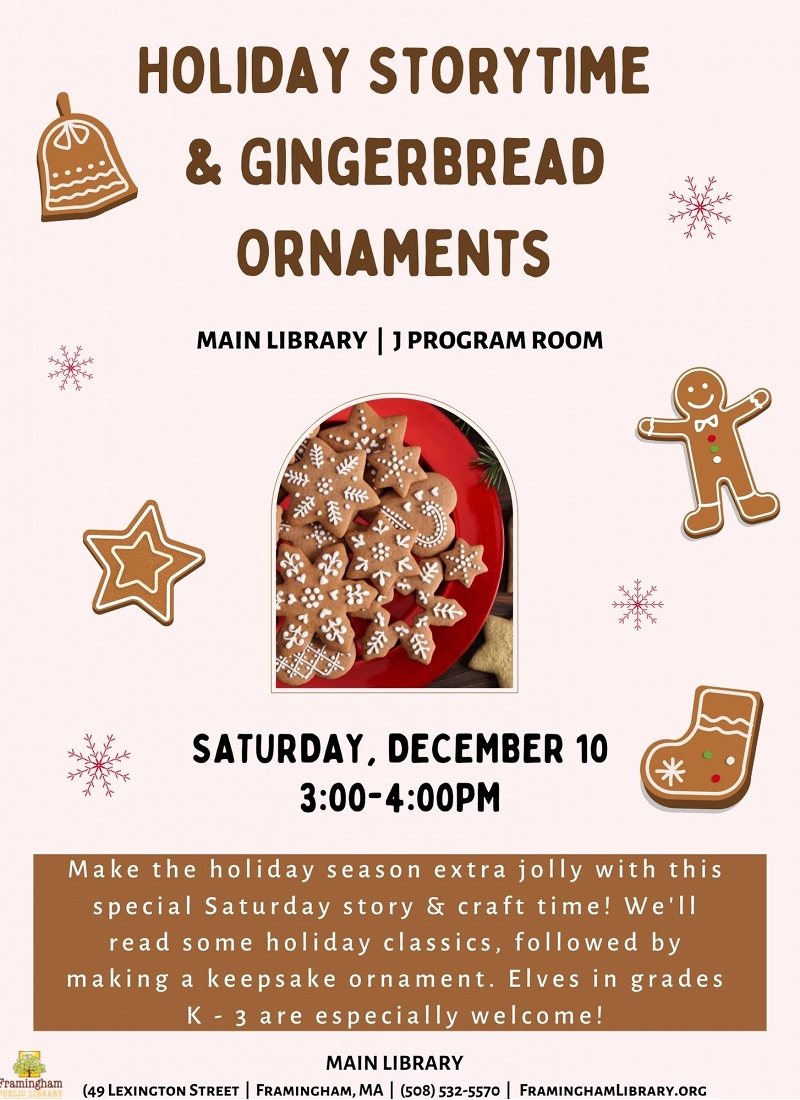Holiday Storytime & Gingerbread Ornaments thumbnail Photo