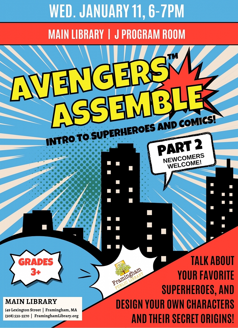 Avengers Assemble! Intro to Superheroes and Comics Part 2 thumbnail Photo