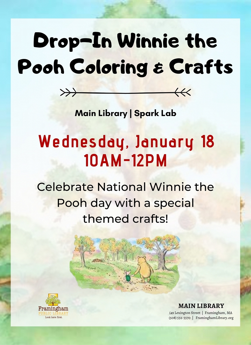 Drop-In Winnie the Pooh Coloring & Crafts thumbnail Photo