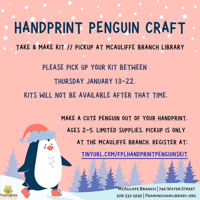 Take & Make Kit: Handprint Penguins thumbnail Photo