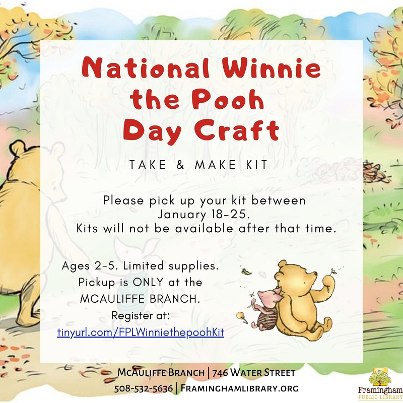 Take & Make Kit: National Winnie the Pooh Day Craft thumbnail Photo