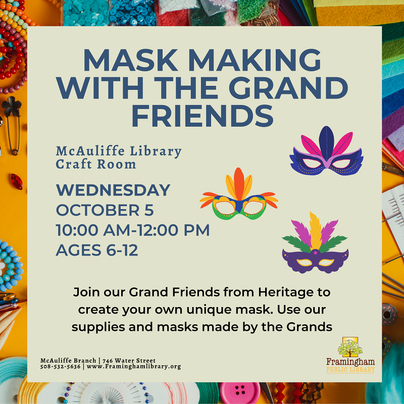 Mask Making with Grand Friends thumbnail Photo