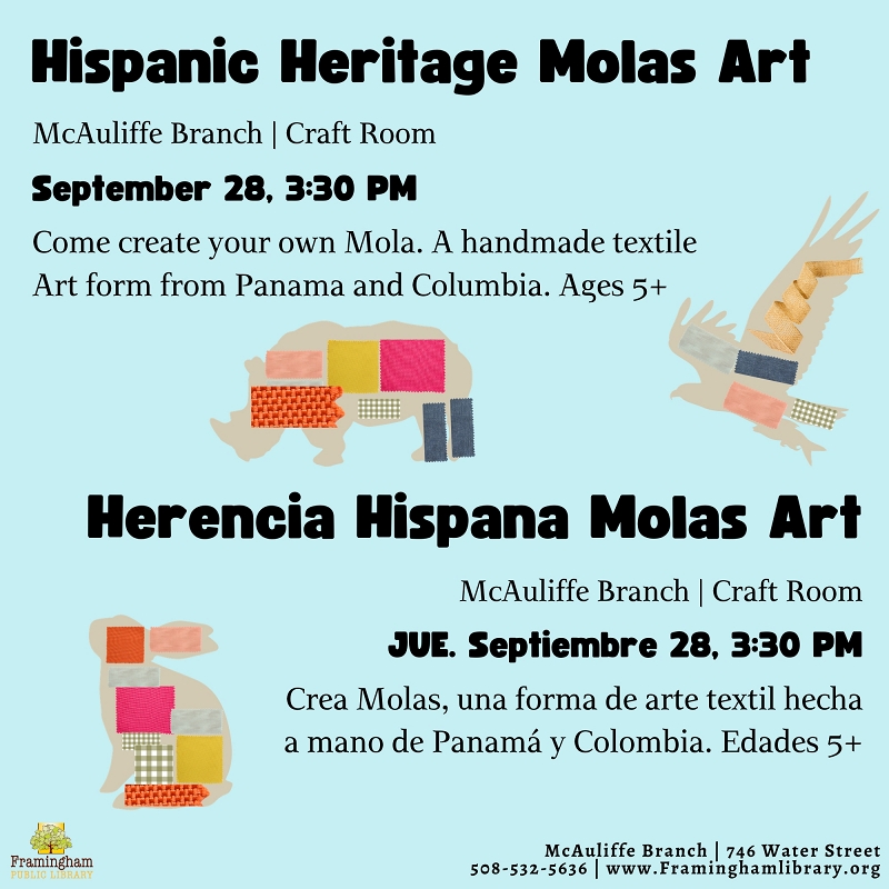 Hispanic Heritage Molas Art / Herencia Hispana Molas Art thumbnail Photo