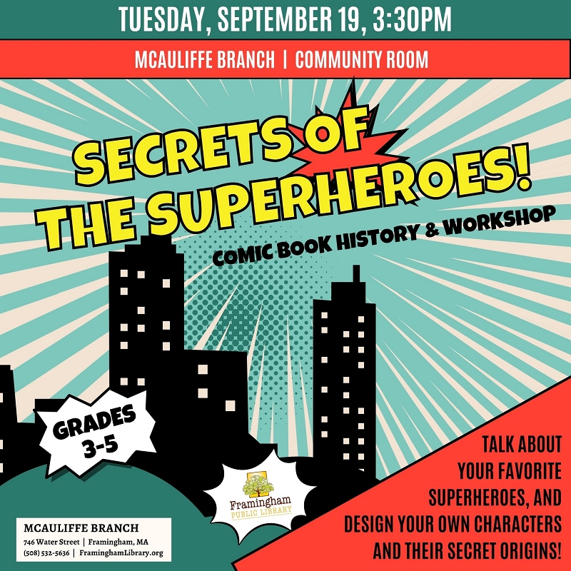 Secrets of the Superheroes! Comic Book History & Workshop thumbnail Photo