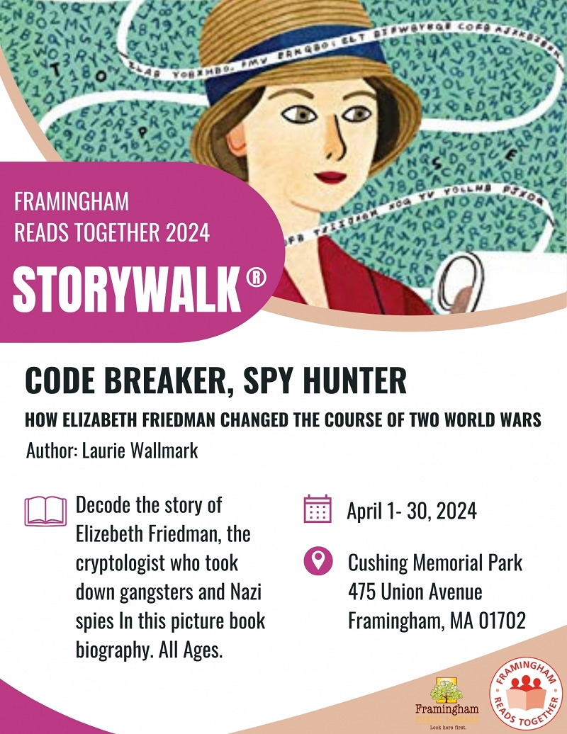STORYWALK: “Code Breaker, Spy Hunter: How Elizabeth Friedman Changed the Course of Two World Wars” thumbnail Photo