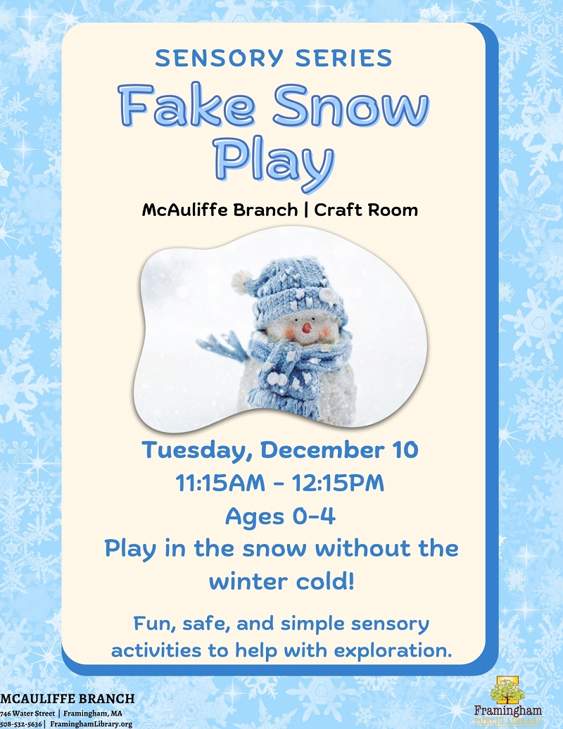 Sensory Series: Fake Snow Play thumbnail Photo