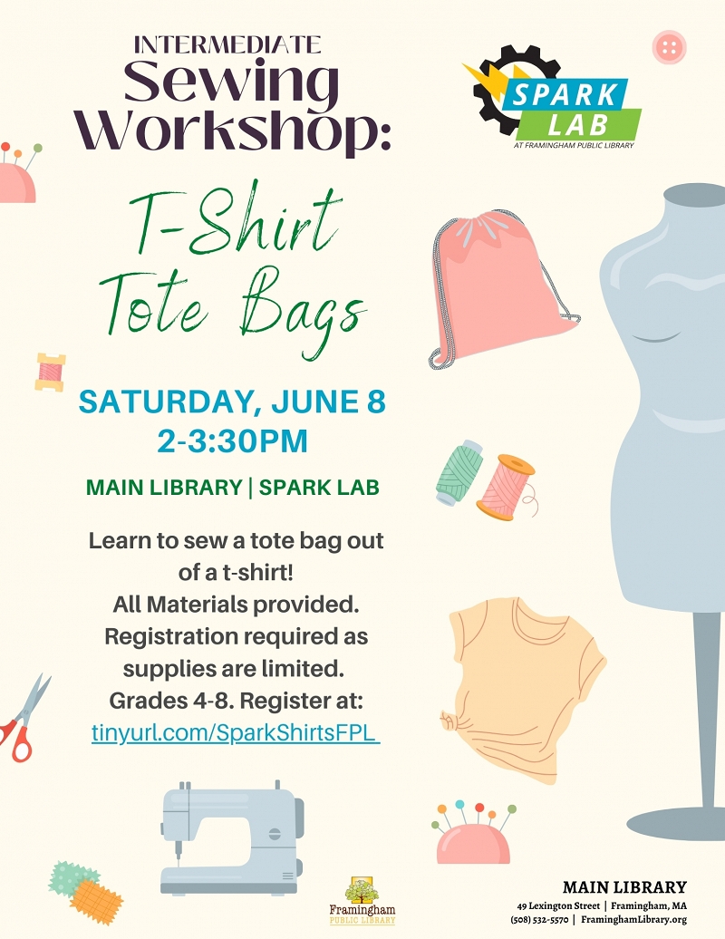 Intermediate Sewing Workshop: T-Shirt Tote Bags thumbnail Photo