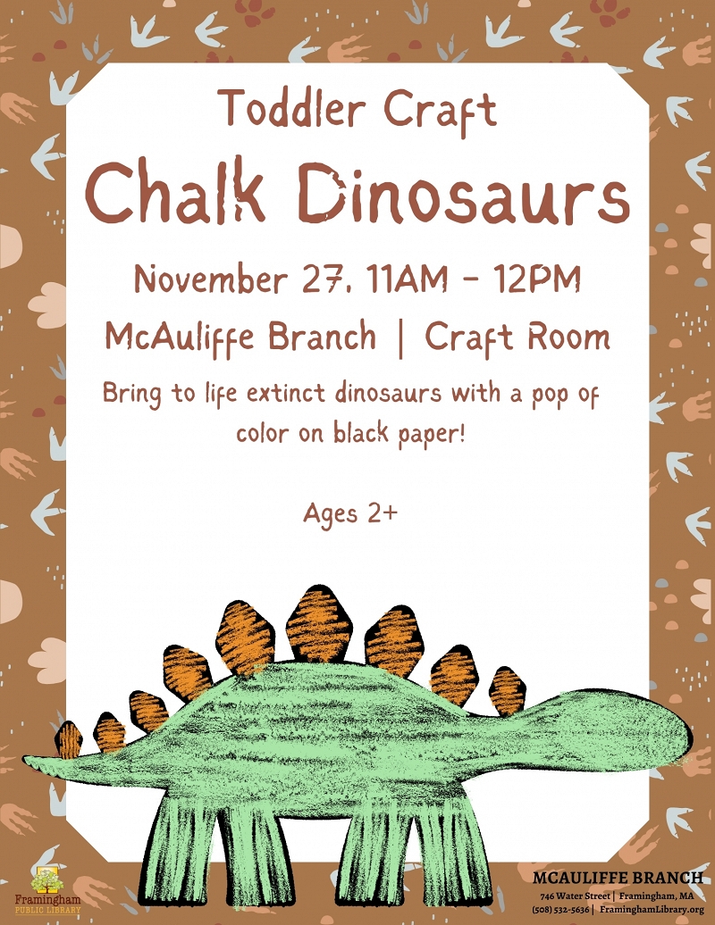 Toddler Craft: Chalk Dinosaurs thumbnail Photo