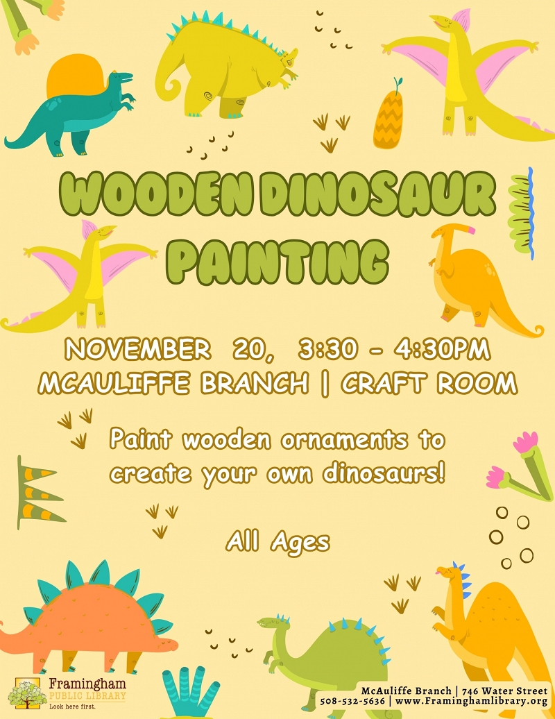 Wooden Dinosaur Painting thumbnail Photo