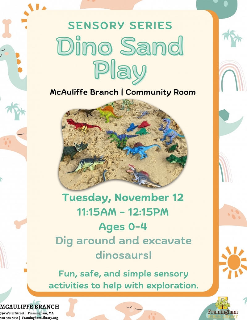 Sensory Series: Dino Sand Play thumbnail Photo