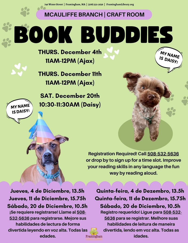 Book Buddies: Reading to Dogs (Ajax) thumbnail Photo